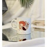 Giftmoda Ölümsüz Aşıklar Tasarımlı Kupa - Beyaz - Pembe