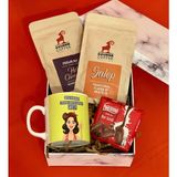 giftmoda Özel Kutulu Ben Kadınım Senin Süper Gücün Ne Kupa Çikolata Sahlep & Sıcak Çikolata Hediye Seti