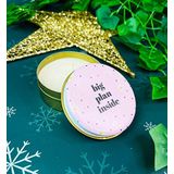 giftmoda Papatya Tasarımlı Kokulu Teneke Mum (Kırmızı)
