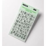 Giftmoda Şeffaf Harf Silikon Scrapbook Mühür Seti