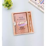 Giftmoda Sevimli Desenli Kilitli Defter ve Kalem Seti