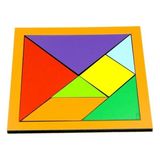 Giftölye Ahşap Renk Tangram 11 x 11 cm