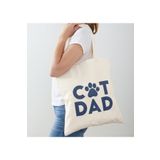 GİFTORA Best Cat Dad Baskılı Ham Bez Çanta