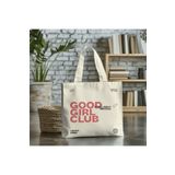 GİFTORA Good Girl Club Baskılı Kanvas Omuz Çantası