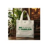 GİFTORA No Plastic No Problem Baskılı Kanvas Özel Üretim Çanta
