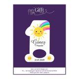 giftshoppi Güneş Temalı 1 Rakam açacak yenidoğan doğum günü magnet hediyelikleri 10 adet