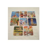 Giftsturkiye Bardak Altlığı Magnet Hediyelik İstanbul Türkiye 9,5x9,5 cm