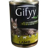 Gifyy Plus Kuzu Etli Kedi Konserve Maması - 400Gr