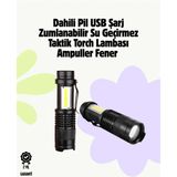 GIGA 2000 Lümen LED El Feneri - Suya Dayanıklı, Odaklı, Klipsli - Renkli