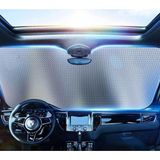 GIGA Araç Ön Cam Güneşlik Uv ve Isı Koruma Katlanabilir Toyota Corolla Skoda Superb Dacia Duster For - Renkli