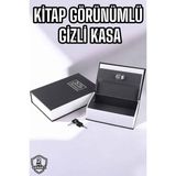 GIGA Büyük Boy Anahtarlı Kitap Görünümlü Gizli Kasa Çelik Kasa Altın Kasası - Renkli