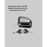 GIGA Çelik Gövdeli Alarm Disk Kilidi Motosiklet ve Bisiklet Için Güvenlik - Renkli