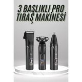 GIGA Dijital Göstergeli 3 Başlıklı Tıraş Makinesi Islak Kuru Lazer Öncesi Günlük - Renkli