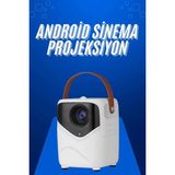 GIGA Hd Ayaklı Portatif Projeksiyon Cihazı Android Işlemcili Sinema Projektörü