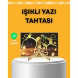 GIGA Masaüstü ve Duvara Monte Edilebilir LED Işıklı Yazı Panosu - Renkli