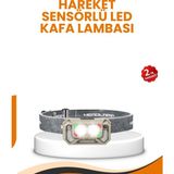 GIGA Uzun Menzilli Sensörlü LED Kafa Lambası Kamp ve Yürüyüş - Renkli
