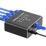 Gigabit Ethernet Splitter Lan Switch 4 Port, Tip C Güç Kablosu, 1000MBPS RJ45 Ağ Dağıtıcı, Bilgisayar, Laptop, Router, Tv Kutusu Için