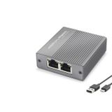 Gigabit Ethernet Switch (4 Port, Type C Güç Girişi, Gri - HDX1413)