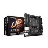 Gigabyte A520ı Ac (Amd Ryzen Am4/Mini-Itx/55A Drmos'lu Direct 6 Fazlı Dijital Pwm/Gaming Gbe Lan/Intel Wifi+Bluetooth/Nvme Pcıe 3.0 X4 M.2/3 Ekran Arayüzleri/Q-Flash Plus./Anakart)