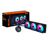 GIGABYTE AORUS WATERFORCE II 360 AIO Sıvı CPU Soğutucu - 3 x 120 mm ARGB Fan, Sürgülü Kilitleme Mekanizması, Daisy-Chain, Intel LGA 1851 ve AMD AM5 ile Uyumlu