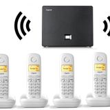 Gigaset 4 Dahili Dect Telsiz Kablosuz Telefon Santrali Beyaz