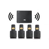 Gigaset 4 Dahili Dect Telsiz Kablosuz Telefon Santrali Siyah