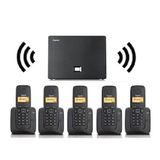 Gigaset 5 Dahili Dect Telsiz Kablosuz Telefon Santrali Siyah