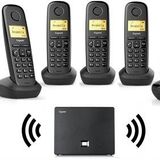 Gigaset 6 Dahili DECT Telsiz Kablosuz Telefon Santrali Siyah – Kablosuz Ofis Telefon Sistemi