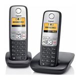 Gigaset A690 Duo 2 Li Siyah Telsiz Dect Telefon 100 Rehber Handsfree Işıklı Ekran (Kdo)