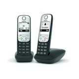 Gigaset A690 Duo Siyah 2 Ahizeli Dect Telsiz Telefon 1 Ana Ünite + 1 Yedek Ahize Kablosuz Ev Ofis Telefonu