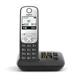 Gigaset A690a Telesekreterli Dect Telsiz Telefon Siyah – Kablosuz Sabit Hat Uyumlu Handsfree Ofis Ev Telefonu