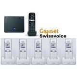 Gigaset AS690IP-A690 Analog ve IP 6 Dahili Dect Telsiz Kablosuz Telefon Santrali