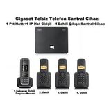 Gigaset C530 IP 4 Dahili Dect Telsiz Kablosuz Telefon Santrali (Siyah)