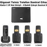 Gigaset C530 IP 4 Dahili Dect Telsiz Kablosuz Telefon Santrali