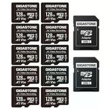 Gıgastone 128 Gb Microsdxc Hafıza Kartı Paketi, 10 + Sd Adaptör, Aksiyon Kamerası, Gopro, Drone Ve Tablet İçin, 85 Mb/S'ye Kadar, Full Hd Video Kaydı, Mikro Sd Kart Uhs-I Sınıf 10 U1