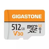 Gıgastone 512 Gb Microsdxc Hafıza Kartı + Sd Adaptörü, 100 Mb/S'ye Kadar, Kamera, Pc, Dizüstü Bilgisayar Ve Tablet İçin, 4K Uhd Video Kaydı, Uhs-I V30 Class 10 U3