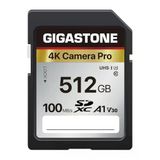 Gıgastone 512 Gb Sdxc Hafıza Kartı, 4K Camera Pro, 100 Mb/S'ye Kadar, Canon Sony Nikon Olympus Dijital Kameralarla Video Kayıtları İçin, A1 V30 Uhs-I U3 Sınıf 10