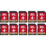 Gigastone Gıgastone 4gb Sd Kart Paketi 10'lu, Fotoğraf, Video, Müzik, Ses Kayıtları, Dslr Kameralar, Video Kameralar, Kayıt Cihazları, Pc, Mac ve Pos Sistemleri Için Sdhc Sınıf 4 Hafıza Kartı (10'lu Paket)