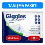 Giggles 60X60 Yatak Koruyucu Örtü 10'Lu 1 Paket 10 Adet