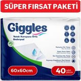 Giggles 60X60 Yatak Koruyucu Örtü 40 Adet