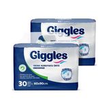 Giggles 60x90 Cm Yatak Koruyucu Örtü (Underpad) X 2 Paket (60 Adet)