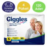 Giggles Belbantlı Küçük Boy 30x120 Adet Hasta Bezi