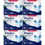 Giggles Hasta Bezi Yetişkin Emici Külot M-Orta 180 Adet (6Pk*30)