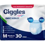 Giggles Hasta Bezi Yetişkin Emici Külot M-orta 30 Adet Tekli Pk Orta