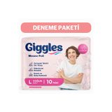giggles Kadın Mesane Pedi Large Yoğun Emici İdrar Kaçırma Pedi 1 Paket x 10 Adet / Toplam 10 Adet