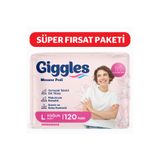 giggles Kadın Mesane Pedi Large Yoğun Emici İdrar Kaçırma Pedi 12 Paket x 10 Adet / Toplam 120 Adet