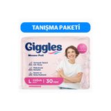 giggles Kadın Mesane Pedi Large Yoğun Emici İdrar Kaçırma Pedi 3 Paket x 10 Adet / Toplam 30 Adet