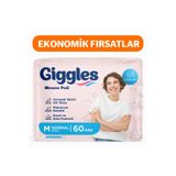 giggles Kadın Mesane Pedi Medium Normal Emici İdrar Kaçırma Pedi 6 Paket x 10 Adet / Toplam 60 Adet