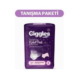 Giggles Külot Ped 52-100 Bel Ölçüsü 360 Esnek Beden Sızdırmaz Regl Gece Külodu 3 Paket 12 Adet