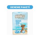 Giggles Külotlu Mayo Bebek Bezi Sıvı Geçirmez 4-5 Numara 9-15 Kg 1 Paket 11 Adet 4 - 5 Numara